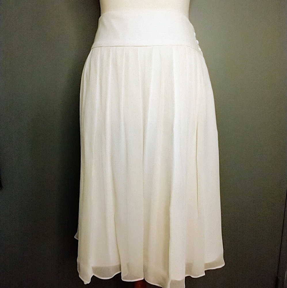 LAUREN FLUTTER SILK SKIRT